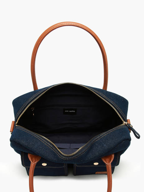 Le Dandy Denim Brut Satchel Paul marius Blue denim brut DANDYDEB other view 3