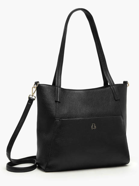 Sac Porté épaule Soft Lulu castagnette Noir soft ZACARI vue secondaire 2