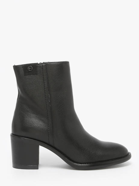 Heeled Boots In Leather Tamaris Black women 45