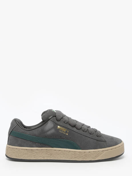 Sneakers In Leather Puma Gray men 39520570