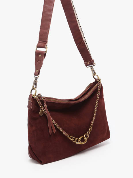 Crossbody Bag Vintage Leather Mila louise Beige vintage 3822VC other view 2