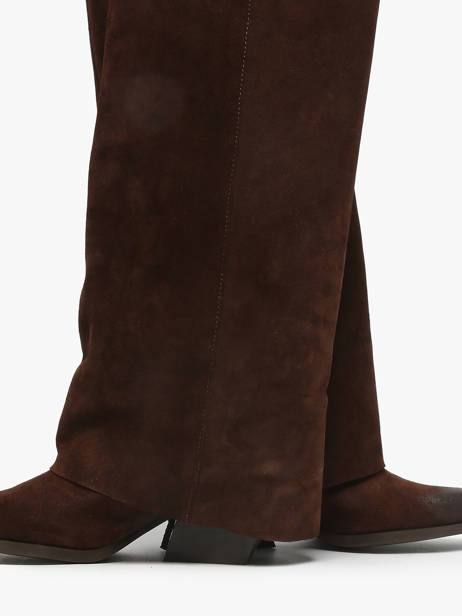 Bottes à Talon En Cuir The icona Marron women TX565 vue secondaire 4