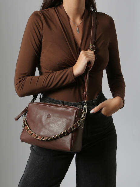 Shoulder Bag Vintage Leather Mila louise Beige vintage 23673LC other view 1