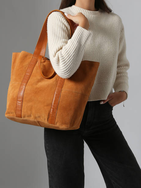 Shoulder Bag Jasmin Leather Pieces Brown jasmin 17160092 other view 1