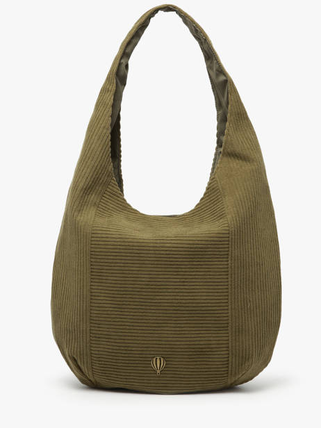 Sac Porté épaule Velours Polyester Le voyage en panier Vert velours AHP243