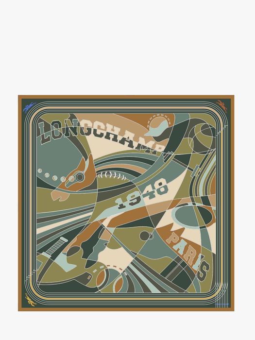 Longchamp Soie gots Scarves Yellow