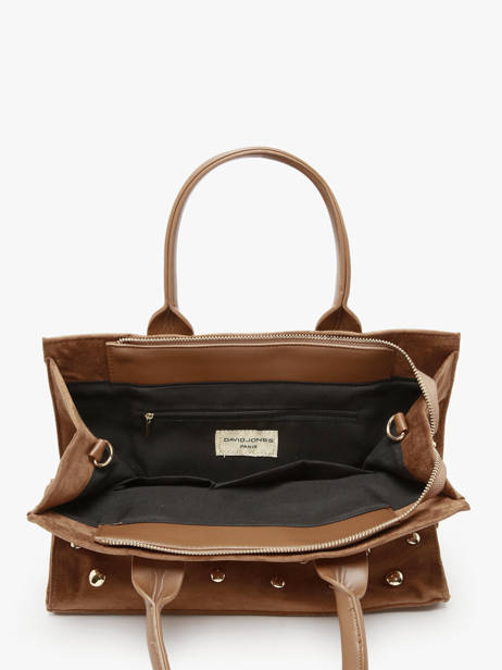 A4 Size Satchel Stud David jones Brown stud CM7868 other view 3