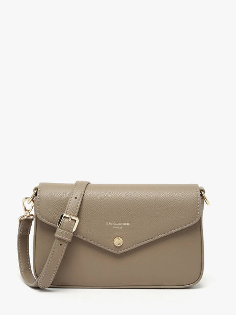 Sac Bandoulière Saffiano David jones Beige saffiano 5