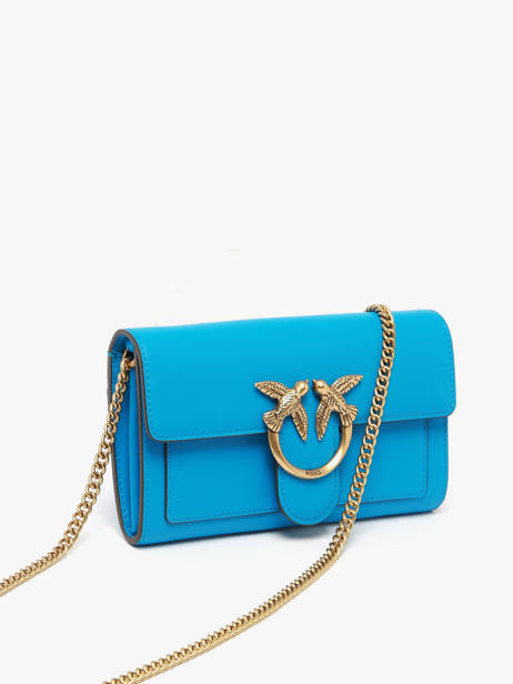 Crossbody Bag Love Bag Icon Leather Pinko Blue love bag icon A0F1 other view 2