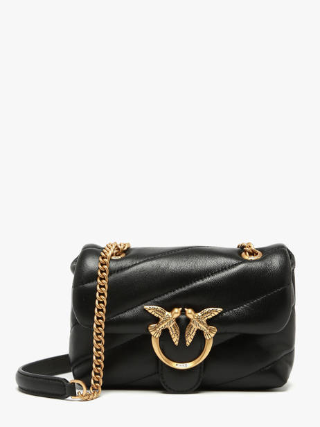 Sac Bandoulière Love Baby Puff Cuir Pinko Noir love bag puff A0F2