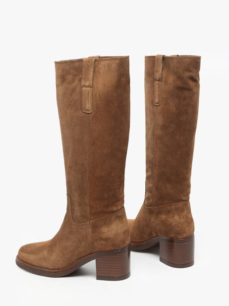 Heeled Boots In Leather Alpe Brown women 53541103 other view 2