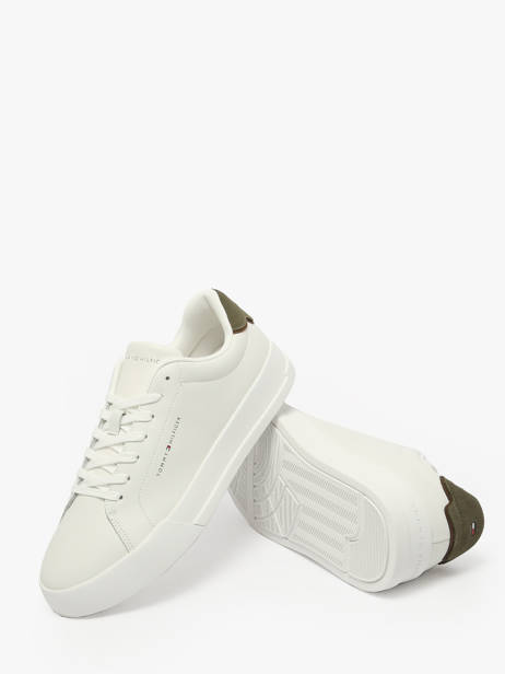 Sneakers In Leather Tommy hilfiger White men 53670K4 other view 2