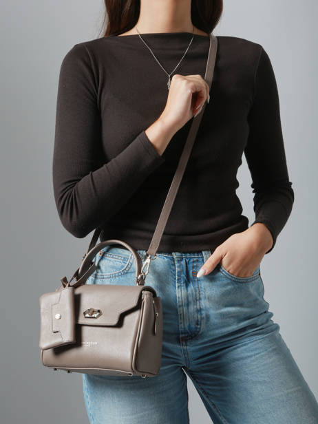 Shoulder Bag Mademoiselle Grace Leather Lancaster Beige mademoiselle grace 101 other view 1