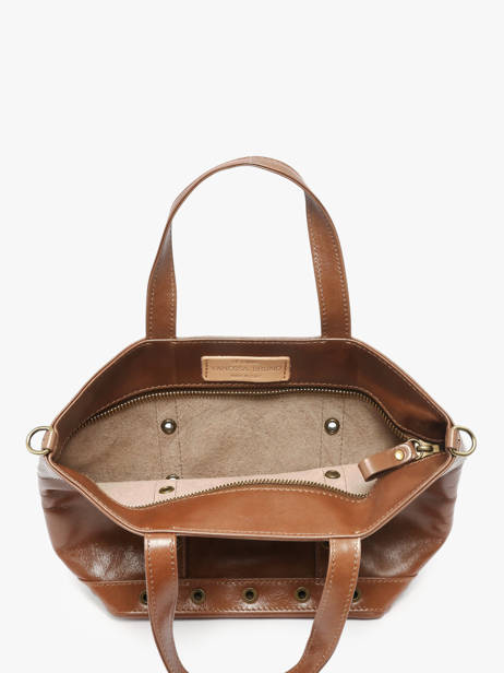 Sac Porté Main Cabas Cuir Cuir Vanessa bruno Marron cabas cuir 82V40435 vue secondaire 3
