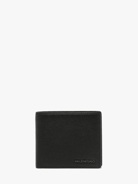 Leather Fort Men's Wallet Valentino Black fort VPP9LX13