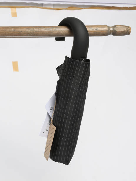 Parapluie Pliant Happy rain Noir gents print 43668 vue secondaire 1