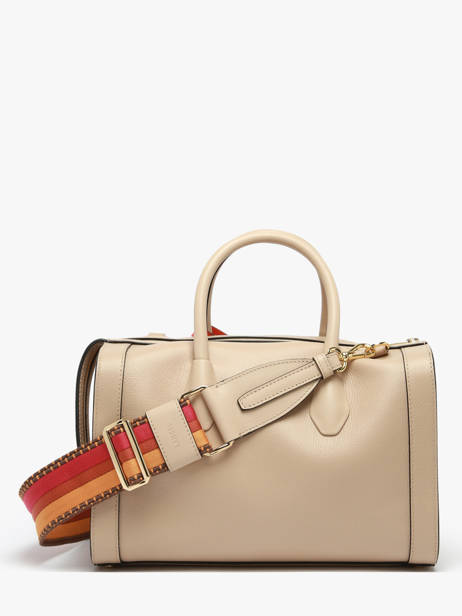 Medium Leather Bcbg Bowling Bag Lancel Beige bcbg A13690 other view 4