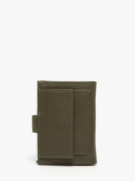 Wallet Caviar Leather Crinkles Green caviar 14600 other view 2