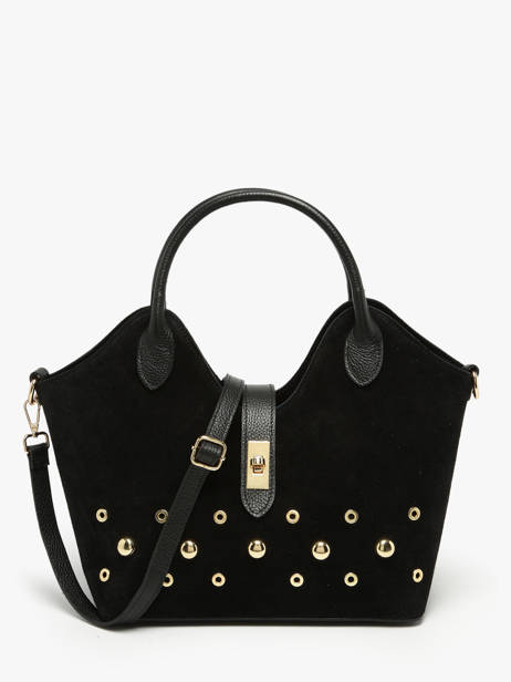Handbag Velvet Studs Milano Black velvet studs VS25092