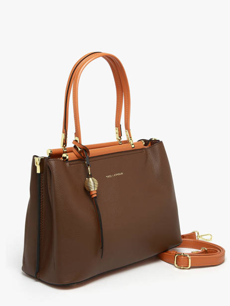 Medium Azalie Satchel Ted lapidus Brown azalie TLHF9584 other view 2