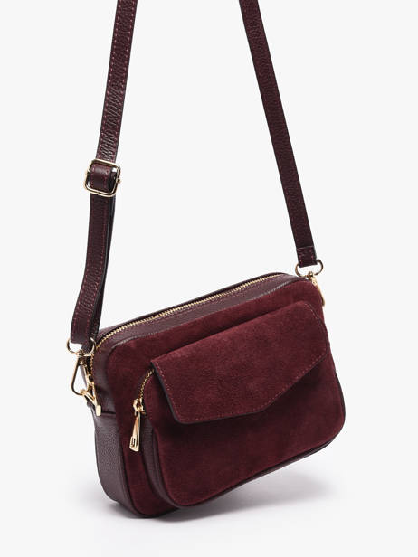Sac Bandoulière Velvet Caviar Cuir Milano Rouge velvet caviar VC25067 vue secondaire 2