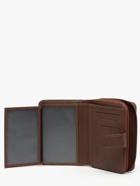 Wallet Leather Hexagona Brown confort 461063 other view 2