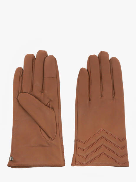 Gloves Isotoner Brown women gloves 85359