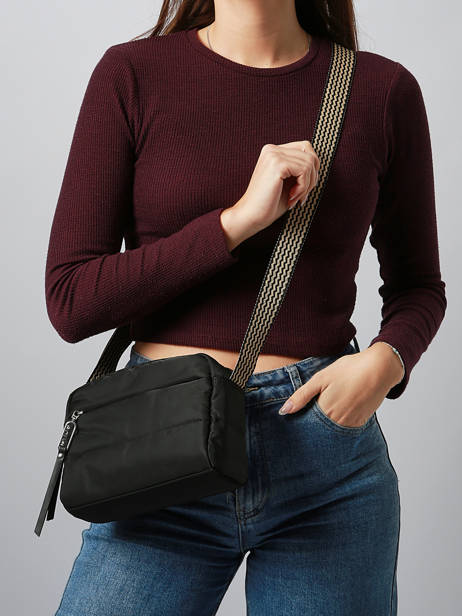 Shoulder Bag Cumulus Recycled Nylon Aube Black cumulus 101CS01 other view 1