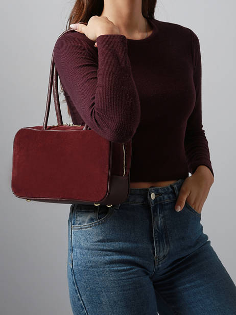 Sac Porté épaule Velvet Caviar Milano Rouge velvet caviar VC25093 vue secondaire 1