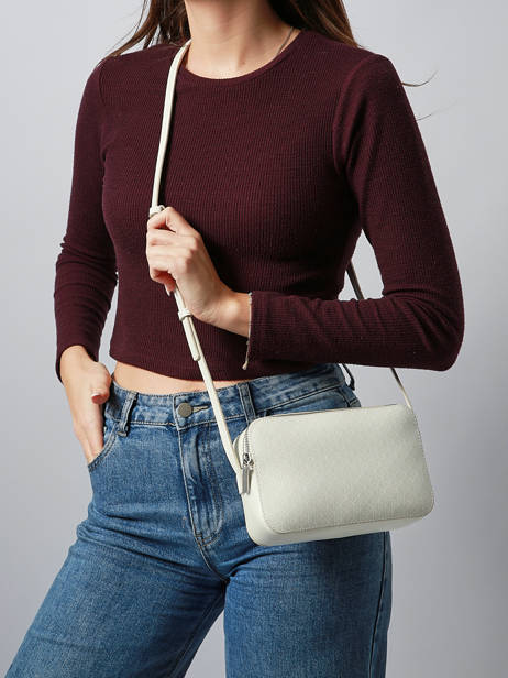 Shoulder Bag Coated Emblem Calvin klein jeans White coated emblem 4F3268G other view 1