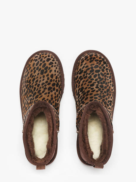 Boots In Leather Ugg Brown women 1158328 other view 3