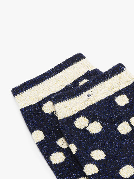Chaussettes Cabaia Bleu socks women MINUITBL vue secondaire 1