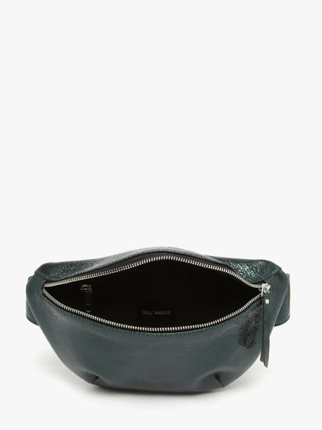 Leather La Banane Minuit Belt Bag Paul marius Green minuit BANANMIN other view 2