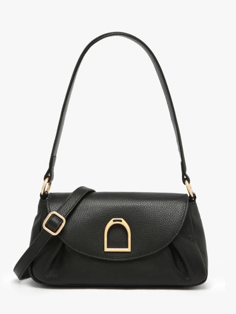 Shoulder Strap Crossbody Bag Shadow Leather Etrier Black shadow ESHA163S