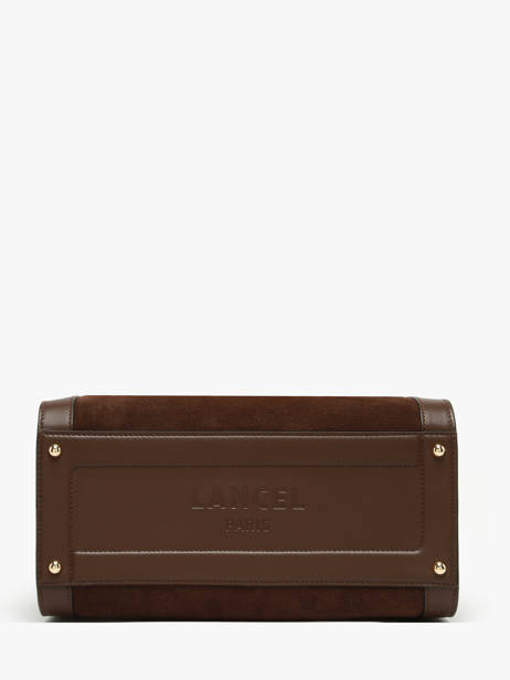 Medium Suede Leather Bcbg Bowling Bag Lancel Brown bcbg A13693 other view 5