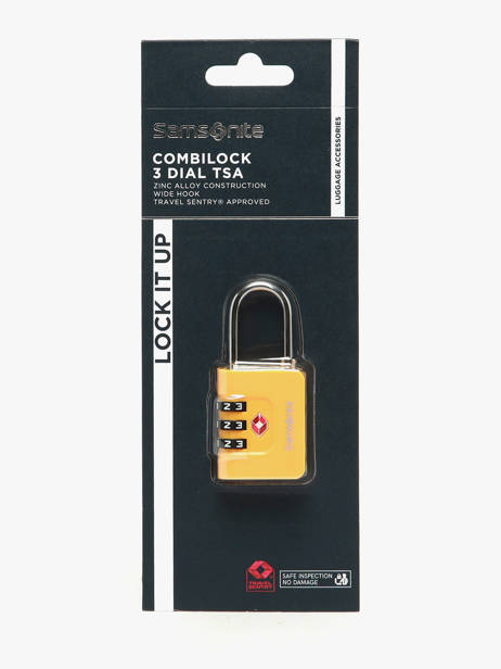 Lock Samsonite Yellow ta revolution 155577 other view 1