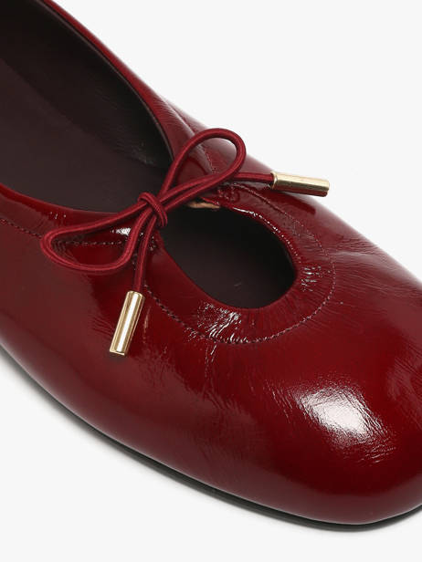 Ballerinas In Leather Alohas Red women 10077602 other view 2