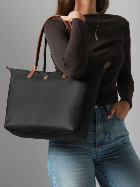 Sac Porté épaule Popette Nylon Tommy hilfiger Noir popette AW17711 vue secondaire 1