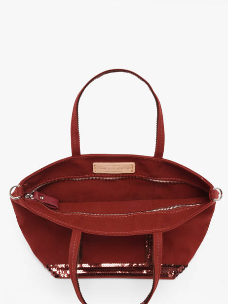 Small Le Cabas Tote Bag Sequins Vanessa bruno Red cabas 1V40435 other view 3