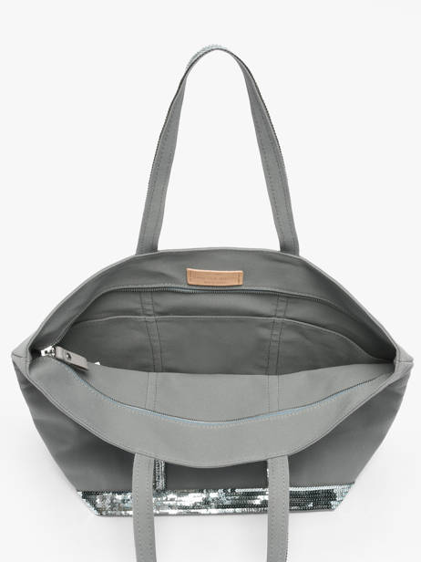 Large Zipped Shoulder Bag Le Cabas Sequins Vanessa bruno Gray cabas 1V40409 other view 3
