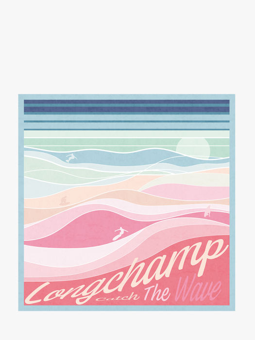 Longchamp Soie gots Scarf White