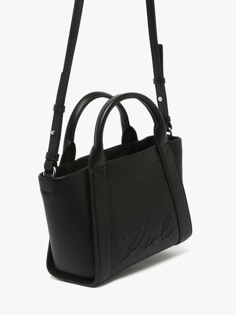 Sac Porté Main K/ville Cuir Karl lagerfeld Noir k ville B1W30067 vue secondaire 2