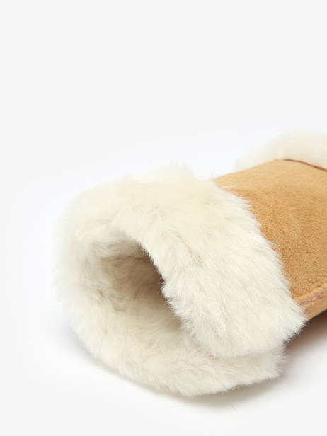 Gloves Isotoner Brown women gloves 68663 other view 1