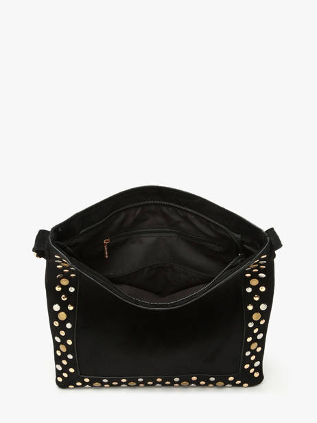 Shoulder Bag Velvet Studs Miniprix Black velvet studs JC53004 other view 2