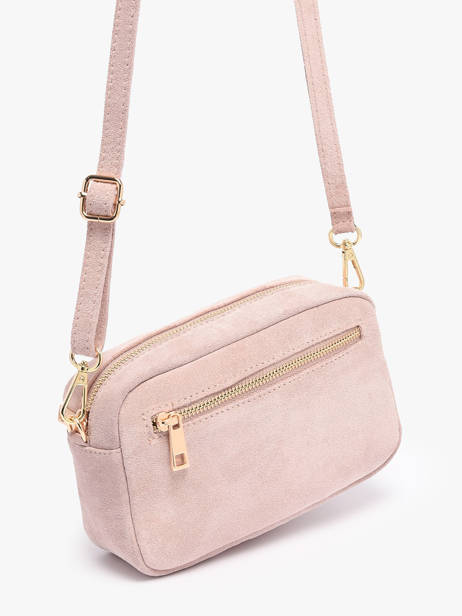 Sac Bandoulière Velvet Cuir Milano Rose velvet VE25115 vue secondaire 2