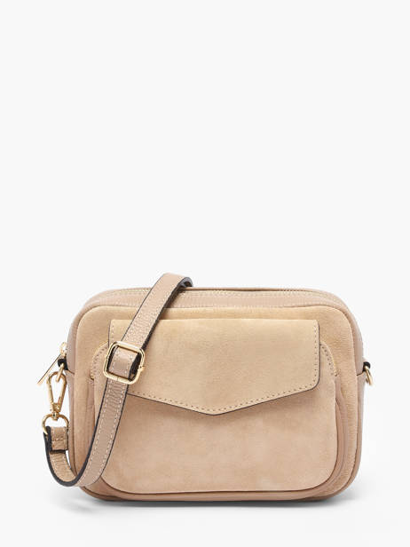 Shoulder Bag Velvet Caviar Leather Milano Beige velvet caviar VC25067