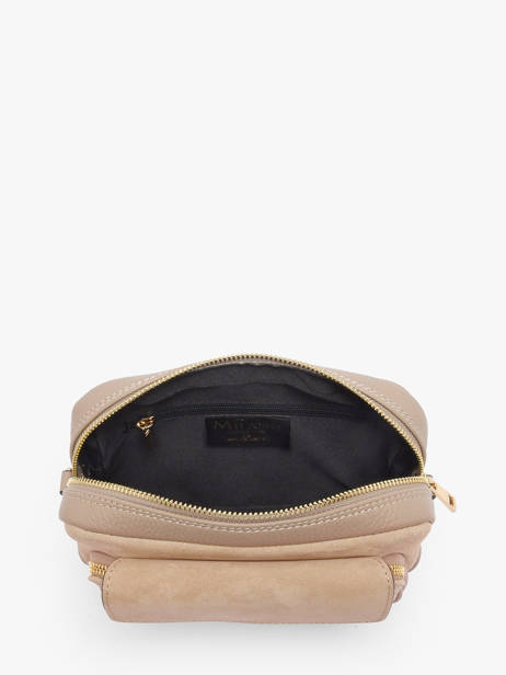 Shoulder Bag Velvet Caviar Leather Milano Beige velvet caviar VC25067 other view 3
