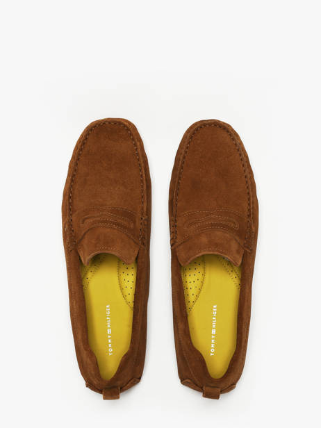 Moccasins In Leather Tommy hilfiger men 5789GVQ other view 3