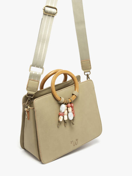 Satchel Camomille Pearl Woomen Green camomille pearl WCAE1M other view 3