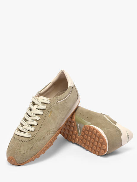 Sneakers In Leather Hoff Green women 22561025 other view 2